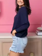 π"Dreamy Knit" Boatneck Dolman Top