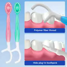 🎁5 in 1 Mini Toothbrush & Floss & Tongue Scraper & Toothpick Set