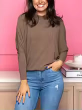 π"Dreamy Knit" Boatneck Dolman Top