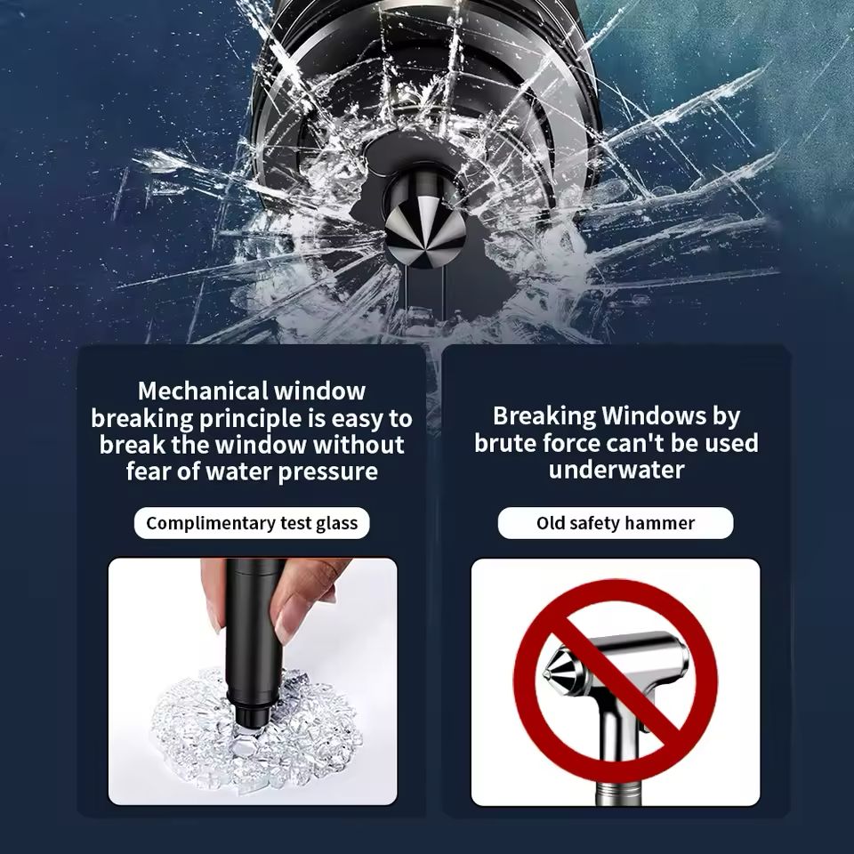 Safe Hammer Glass Breaker Under Water