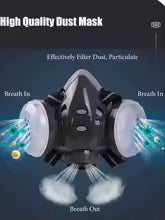 🏆Flash Sale⚡ 50K+ SOLD! Almost Gone-💥Dust-Proof Integrated Respirator Mask，Best gifts