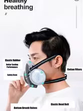 🏆Flash Sale⚡ 50K+ SOLD! Almost Gone-💥Dust-Proof Integrated Respirator Mask，Best gifts