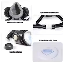 🏆Flash Sale⚡ 50K+ SOLD! Almost Gone-💥Dust-Proof Integrated Respirator Mask，Best gifts