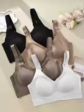 🔥Buy 1 Get 3 Packs - Women's Ribbed Push Up Adjustable Wireless Bra