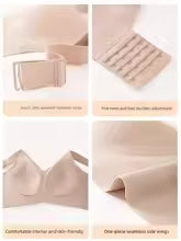 🔥Buy 1 Get 3 Packs - Women's Ribbed Push Up Adjustable Wireless Bra